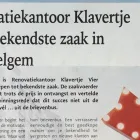 Entreprises 3 image DAK- EN GEVELWERKEN / RENOVATIEKANTOOR KLAVERTJE VIER elektrotechnische installatiewerken aan gebouwen dans Wondelgem VOV